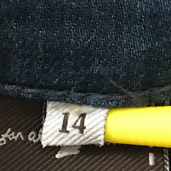 7 for All Mankind Flynt Flare Bootcut Jeans Women 14 Blue Low Rise Embroidered - Picture 5 of 16